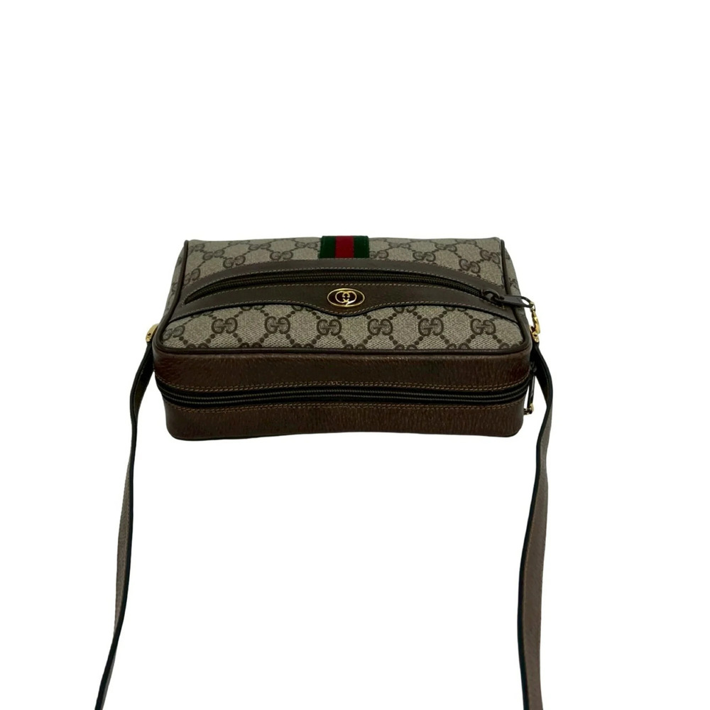 GUCCI Authentic Vintage Brown Leather Shoulder Bag - Picture 4 of 10